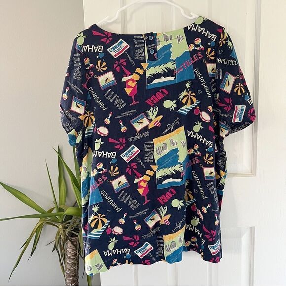 ModCloth Linen Multicolored Island Tropical Shirt - Picture 5 of 6